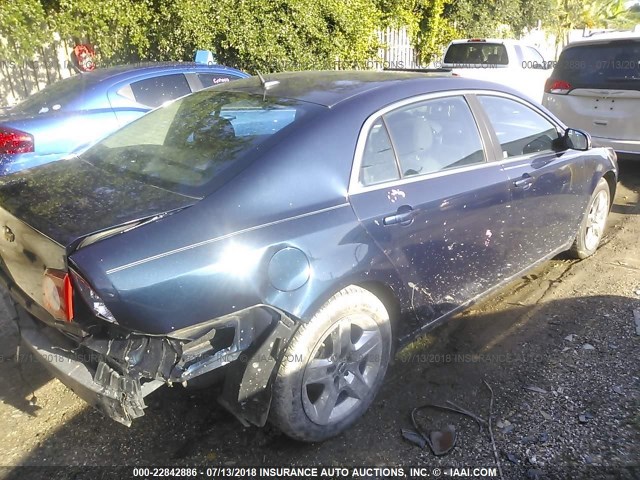 1G1ZH57B19F208895 - 2009 CHEVROLET MALIBU 1LT 深蓝色 照片 4
