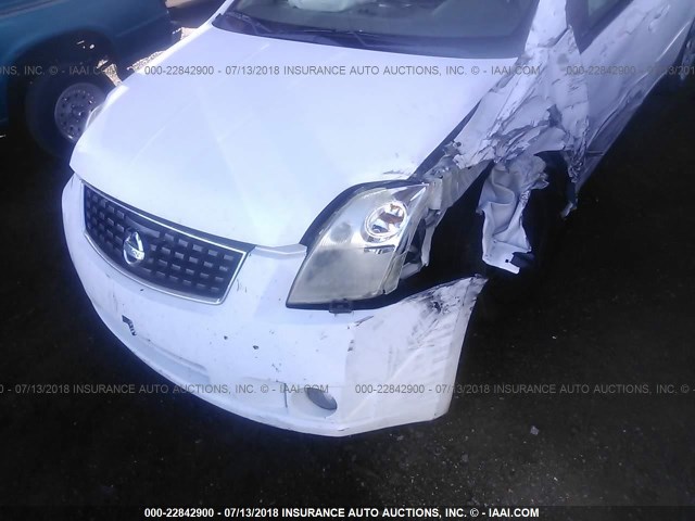 3N1AB61E99L653554 - 2009 NISSAN SENTRA 2.0/2.0S/2.0SL WHITE photo 6