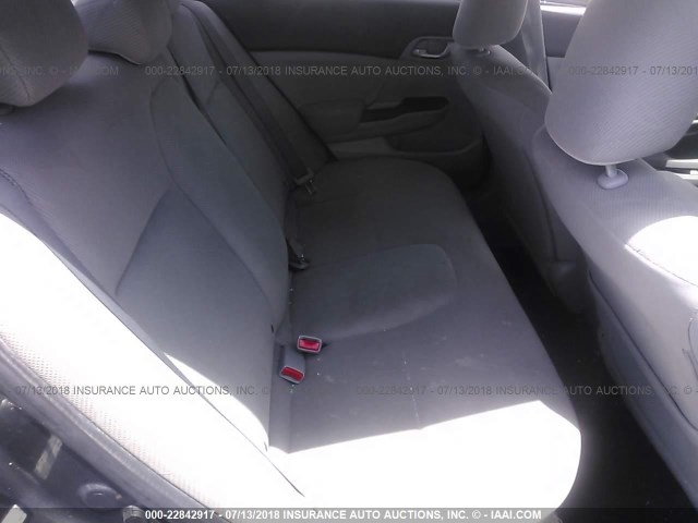 2HGFB2F6XCH568625 - 2012 HONDA CIVIC HF GRAY photo 8