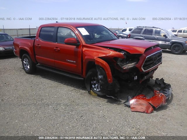 5TFCZ5AN4GX042456 - 2016 TOYOTA TACOMA DBL CAB/SR/SR5/TRD SPT/OR ORANGE photo 1