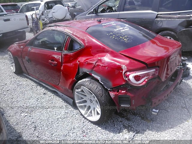 JF1ZNAA14D1704844 - 2013 TOYOTA SCION FR-S RED photo 3