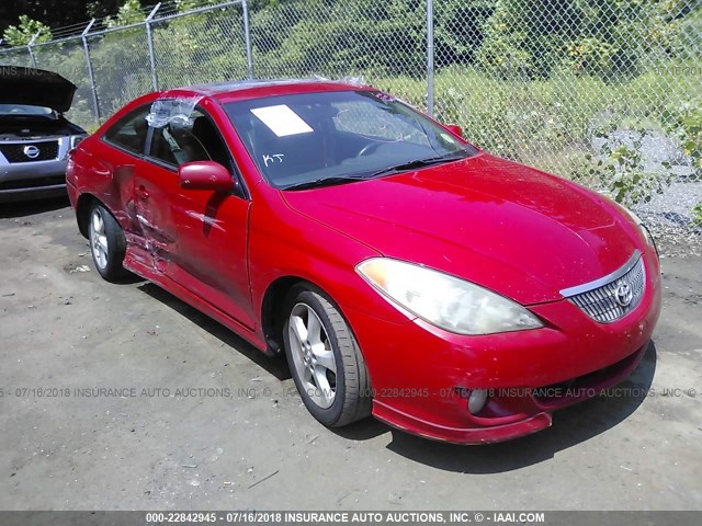 4T1CA38P24U017339 - 2004 TOYOTA CAMRY SOLARA SE/SLE RED photo 1