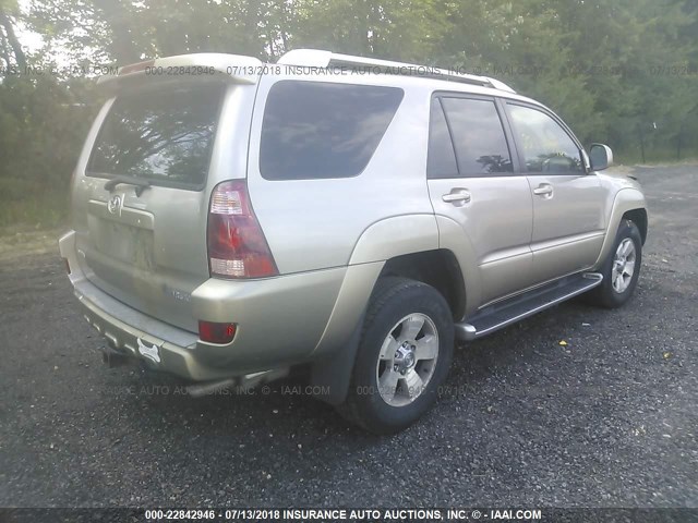 JTEBT17R930027742 - 2003 TOYOTA 4RUNNER LIMITED GOLD photo 4