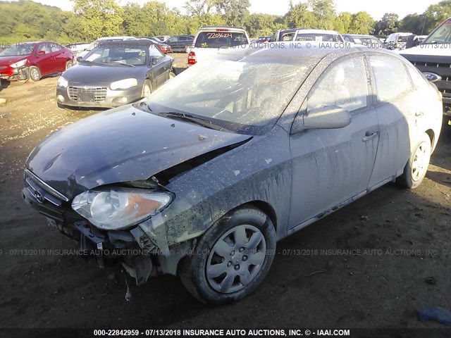 KMHDU46D08U336013 - 2008 HYUNDAI ELANTRA GLS/SE/LIMITED GRAY photo 2