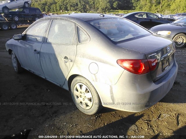 KMHDU46D08U336013 - 2008 HYUNDAI ELANTRA GLS/SE/LIMITED GRAY photo 3