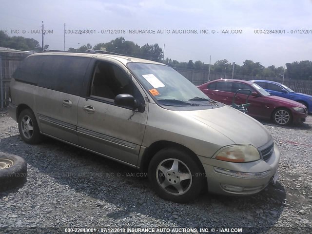 2FMZA524XYBA69866 - 2000 FORD WINDSTAR SE GOLD photo 1