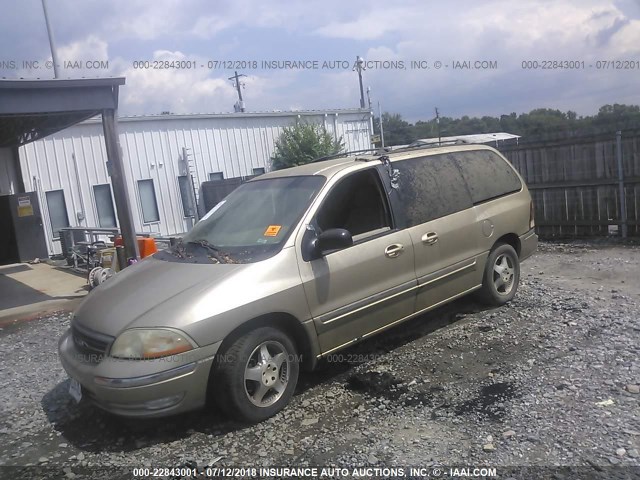 2FMZA524XYBA69866 - 2000 FORD WINDSTAR SE GOLD photo 2