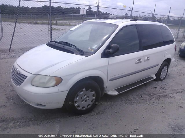 1C4GJ45G41B108085 - 2001 CHRYSLER VOYAGER LX WHITE photo 2