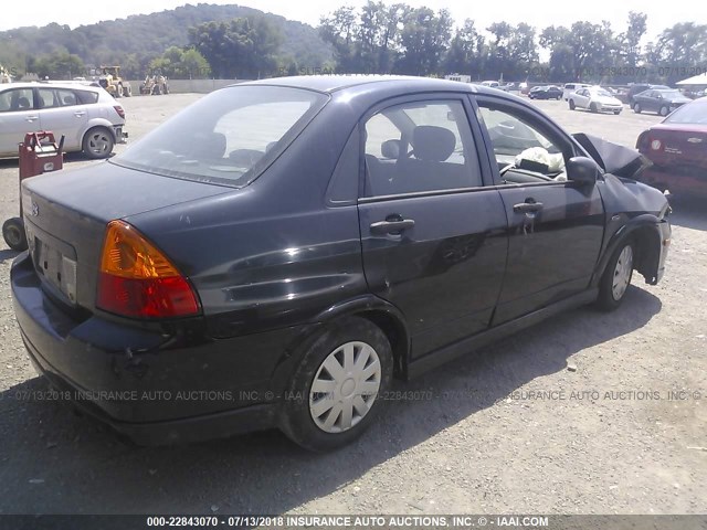 JS2RA61S245201615 - 2004 SUZUKI AERIO S/LX BLACK photo 4