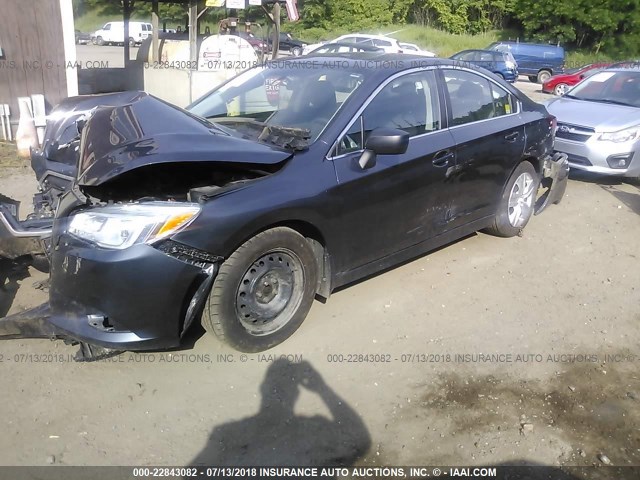 4S3BNAA64F3024649 - 2015 SUBARU LEGACY 2.5I GRAY photo 2