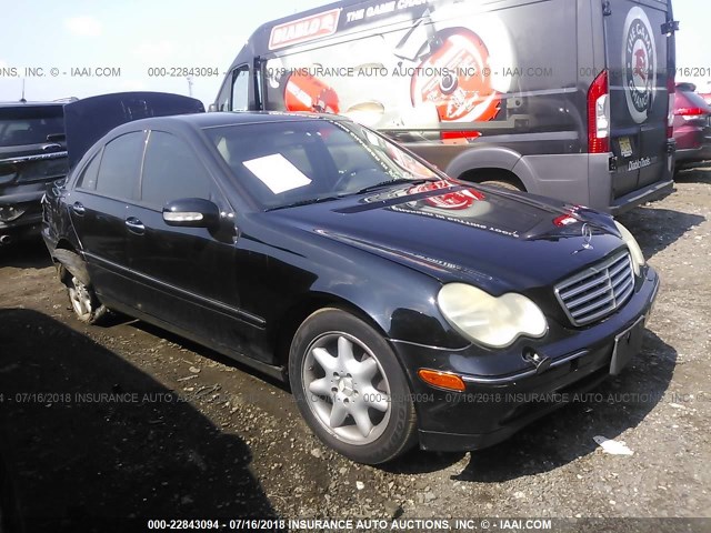 WDBRF84J73F369042 - 2003 MERCEDES-BENZ C 320 4MATIC BLACK photo 1