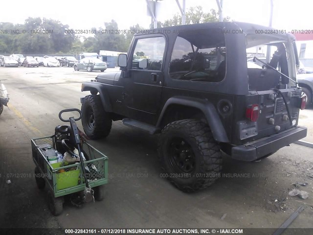 1J4FA49SX3P363821 - 2003 JEEP WRANGLER / TJ SPORT BLACK photo 3