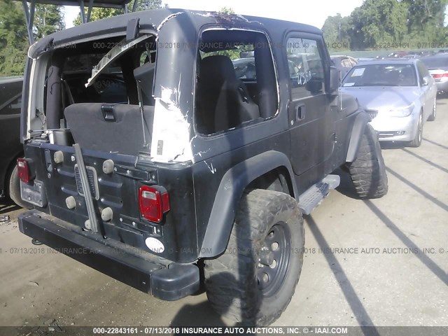 1J4FA49SX3P363821 - 2003 JEEP WRANGLER / TJ SPORT BLACK photo 4