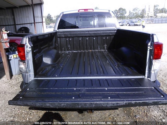 5TFRM5F17DX053199 - 2013 TOYOTA TUNDRA DOUBLE CAB SR5 SILVER photo 8