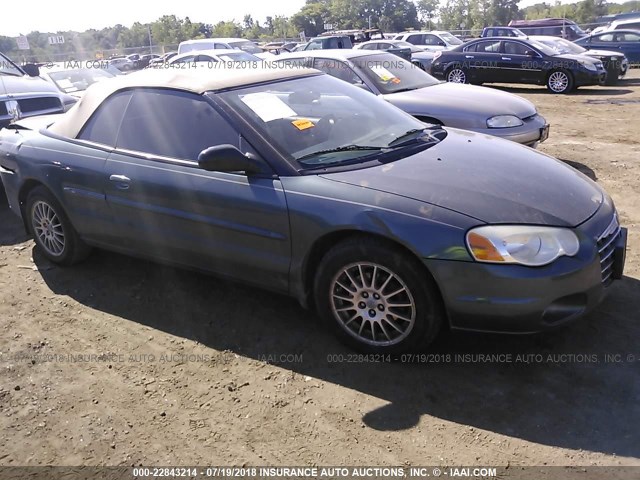 1C3EL55R74N204809 - 2004 CHRYSLER SEBRING LXI GREEN photo 1