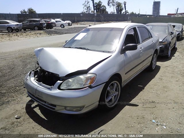 JTDBR32E330041722 - 2003 TOYOTA COROLLA CE/LE SILVER photo 2