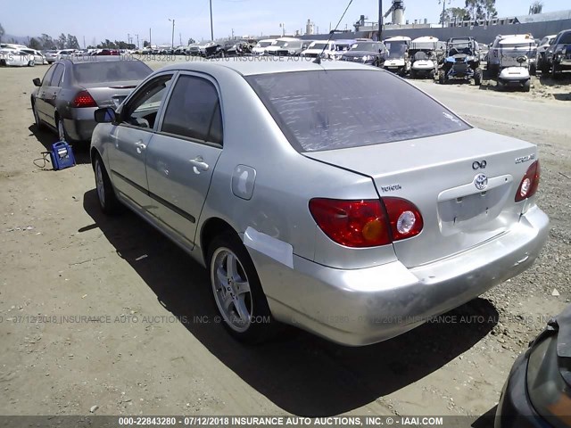 JTDBR32E330041722 - 2003 TOYOTA COROLLA CE/LE SILVER photo 3