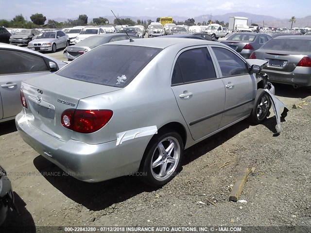 JTDBR32E330041722 - 2003 TOYOTA COROLLA CE/LE SILVER photo 4