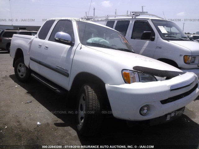 5TBBT44104S449197 - 2004 TOYOTA TUNDRA ACCESS CAB SR5 WHITE photo 1