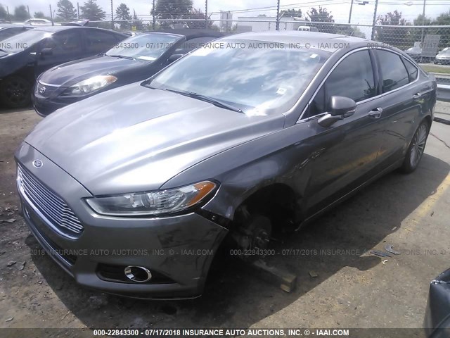 3FA6P0K94DR309483 - 2013 FORD FUSION TITANIUM GRAY photo 6