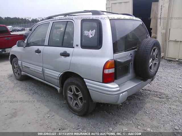 2CNBE634526940389 - 2002 CHEVROLET TRACKER LT SILVER photo 3