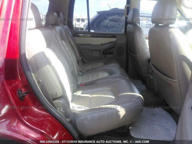 1FMDU74W24UA79985 - 2004 FORD EXPLORER EDDIE BAUER RED photo 8