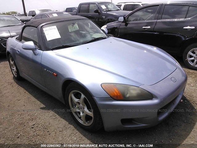 JHMAP11493T007618 - 2003 HONDA S2000 BLUE photo 1