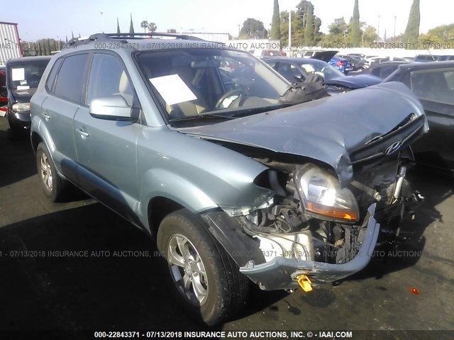 KM8JN12B39U038897 - 2009 HYUNDAI TUCSON SE/LIMITED Light Blue photo 1