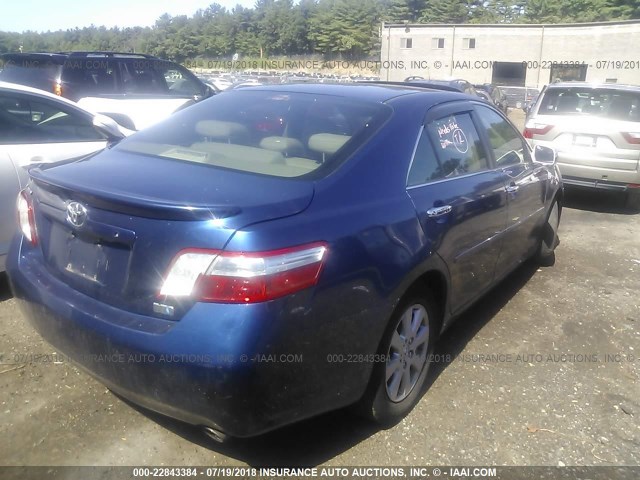 JTNBB46K973001185 - 2007 TOYOTA CAMRY NEW GENERAT HYBRID BLUE photo 4