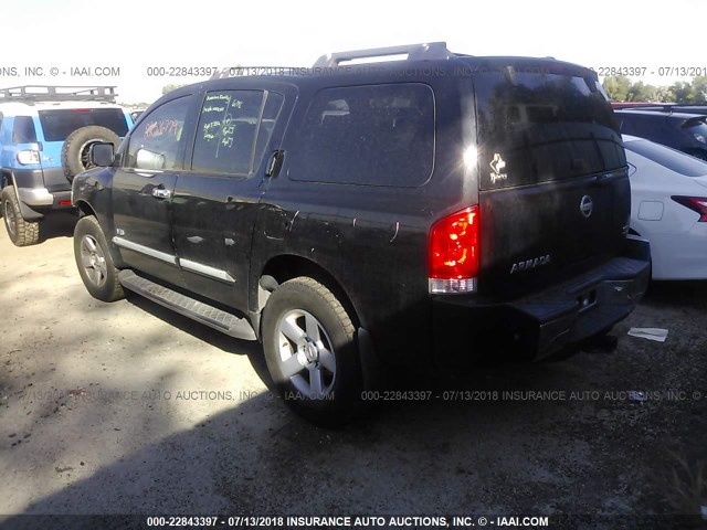 5N1AA08A17N714694 - 2007 NISSAN ARMADA SE/LE BLACK photo 3