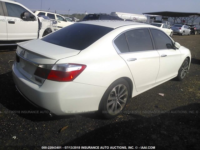 1HGCR2F55FA155455 - 2015 HONDA ACCORD SPORT WHITE photo 4