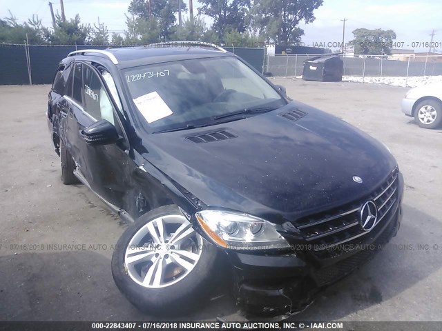 4JGDA5HB3DA202280 - 2013 MERCEDES-BENZ ML 350 4MATIC BLACK photo 1