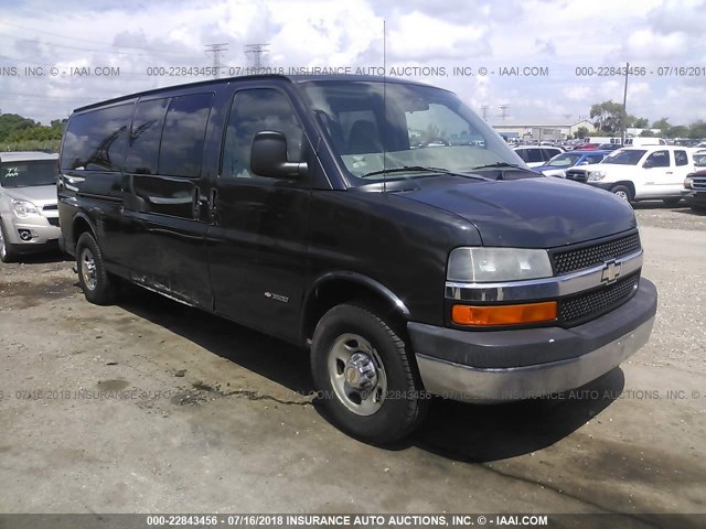 1GAHG39UX51240821 - 2005 CHEVROLET EXPRESS G3500  GRAY photo 1