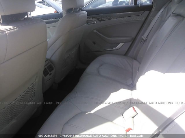 1G6DA5EY7B0167911 - 2011 CADILLAC CTS SILVER photo 8