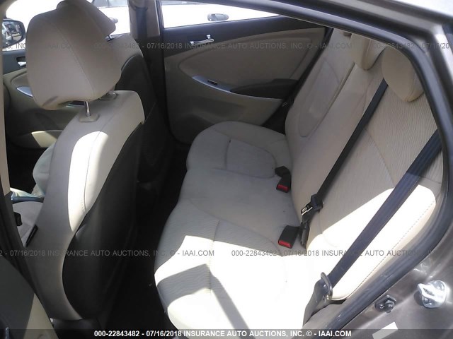 KMHCU4AE2DU310843 - 2013 HYUNDAI ACCENT BROWN photo 8