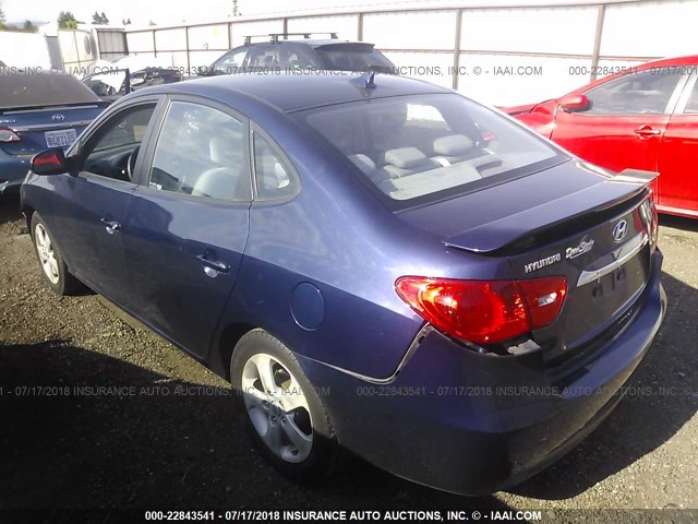 KMHDU4AD4AU995970 - 2010 HYUNDAI ELANTRA BLUE/GLS/SE BLUE photo 3