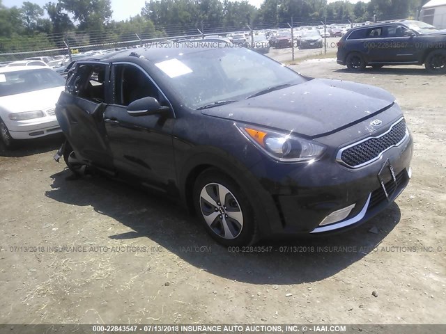 KNDCC3LC2H5067919 - 2017 KIA NIRO EX BLACK photo 1