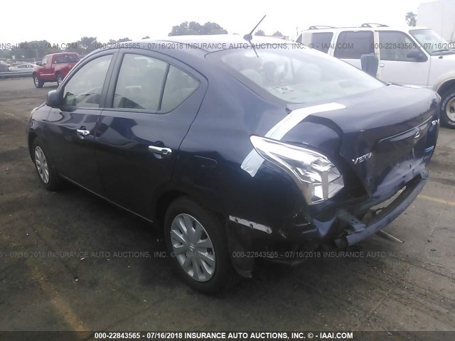 3N1CN7AP7CL826986 - 2012 NISSAN VERSA S/SV/SL Dark Blue photo 3