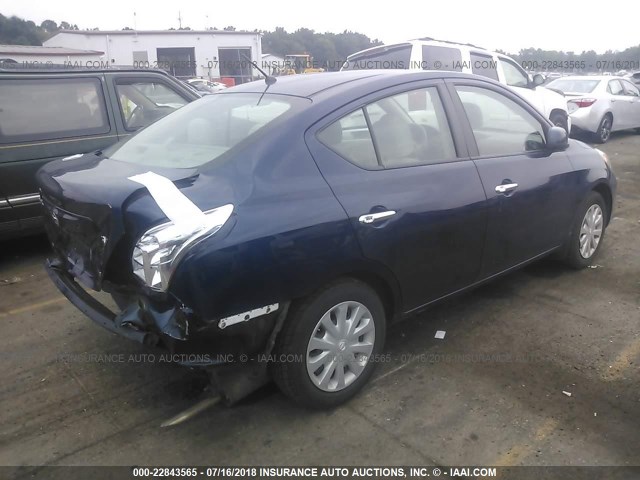 3N1CN7AP7CL826986 - 2012 NISSAN VERSA S/SV/SL Dark Blue photo 4