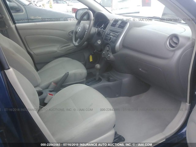 3N1CN7AP7CL826986 - 2012 NISSAN VERSA S/SV/SL Dark Blue photo 5