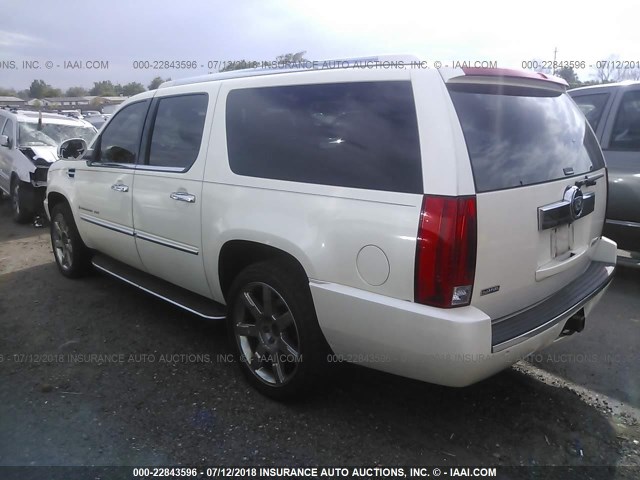 1GYFK26209R110879 - 2009 CADILLAC ESCALADE ESV LUXURY WHITE photo 3