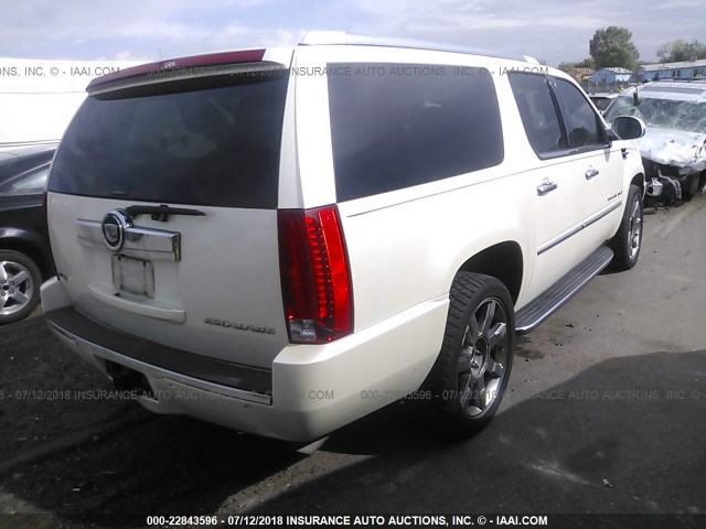 1GYFK26209R110879 - 2009 CADILLAC ESCALADE ESV LUXURY WHITE photo 4
