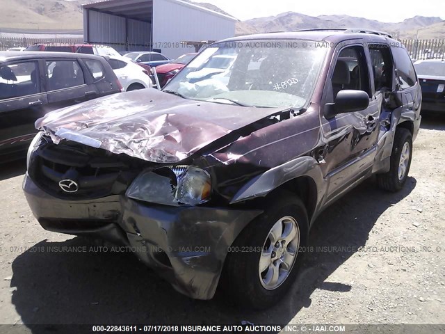4F2YU08152KM37892 - 2002 MAZDA TRIBUTE LX/ES 勃艮第红 照片 2