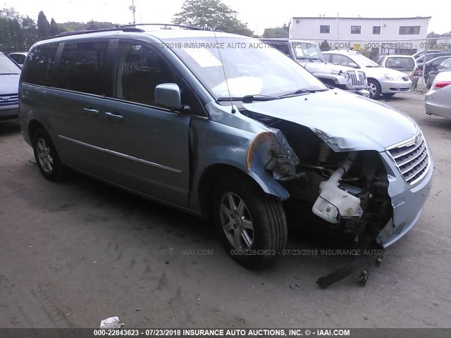 2A8HR54199R651146 - 2009 CHRYSLER TOWN & COUNTRY TOURING Light Blue photo 1