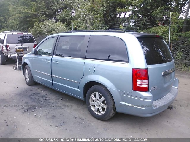 2A8HR54199R651146 - 2009 CHRYSLER TOWN & COUNTRY TOURING Light Blue photo 3