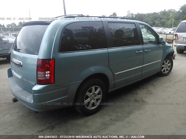 2A8HR54199R651146 - 2009 CHRYSLER TOWN & COUNTRY TOURING Light Blue photo 4