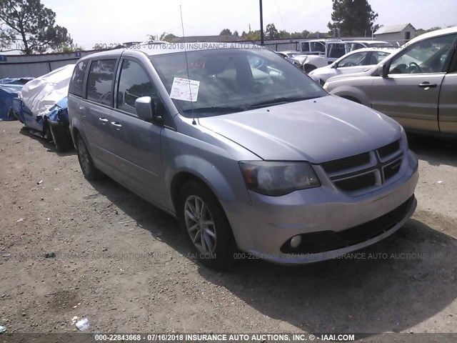 2C4RDGEG1ER237894 - 2014 DODGE GRAND CARAVAN R/T GRAY photo 1