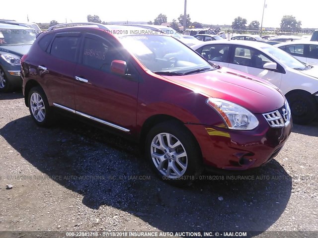 JN8AS5MV3BW313744 - 2011 NISSAN ROGUE S/SV/KROM MAROON photo 1