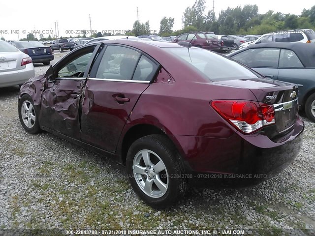 1G1PE5SBXG7173028 - 2016 CHEVROLET CRUZE LIMITED LT RED photo 3