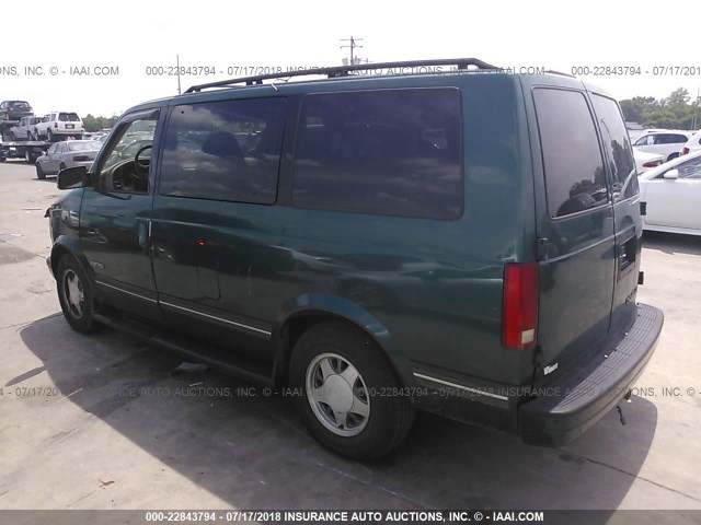 1GNDM19W6VB225738 - 1997 CHEVROLET ASTRO TEAL photo 3